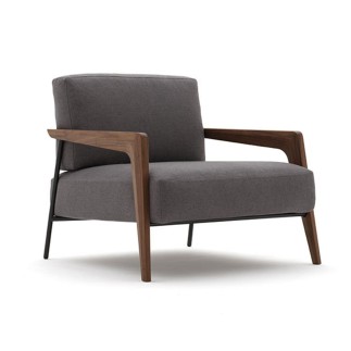 Armchair in fabric or leather - Cecile