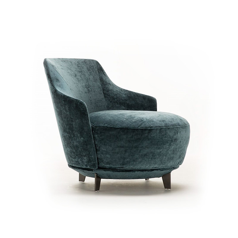 Armchair in fabric or leather for Living Room - Jammin | IsaProject