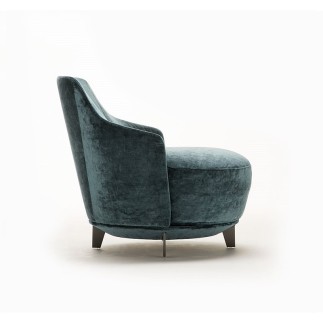 Armchair in fabric or leather for Living Room - Jammin | IsaProject