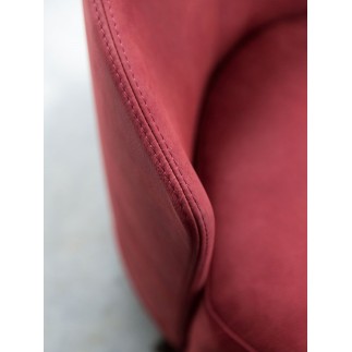 Armchair in fabric or leather for Living Room - Jammin | IsaProject