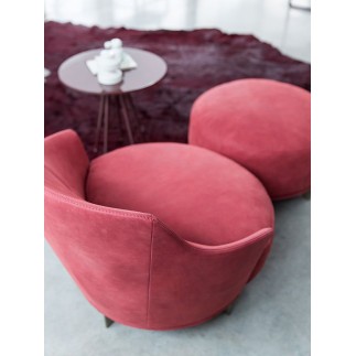 Armchair in fabric or leather for Living Room - Jammin | IsaProject