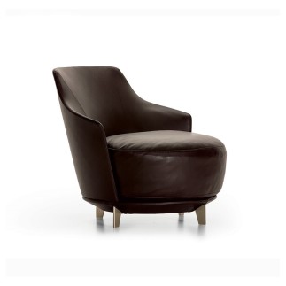 Armchair in fabric or leather for Living Room - Jammin | IsaProject