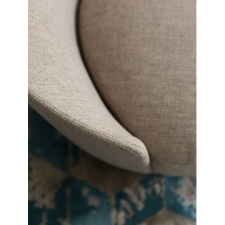 Swivel armchair in fabric or leather - Jammin | IsaProject