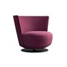 Jammin large swivel armchair in fabric or leather