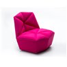 Gossip armchair in fabric or leather