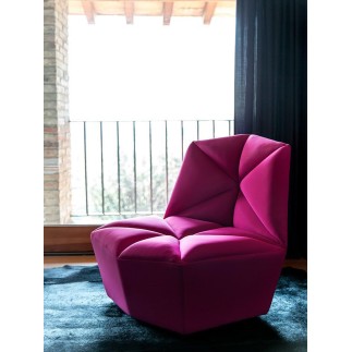 Design Armchair in fabric or leather - Gossip | IsaProject