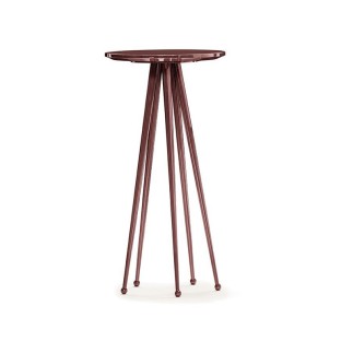 Jagger round coffee table in lacquered metal - ALB-1JAGTH-1JAGTM-1JAGTL