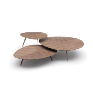 Island coffee table in wood and metal - ALB-1ISNTSTS40-1ISNTLT23-1ISNTLTS30