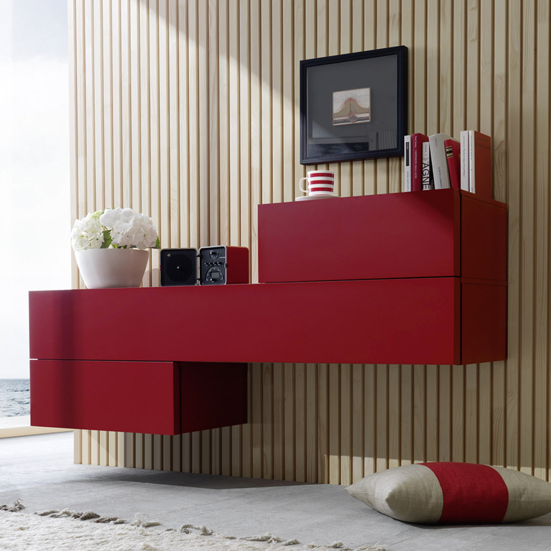 Valeo suspended chest of drawers - Modular wall units - ISA Project