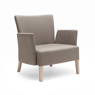 Upholstered Lounge Armchair with Armrests - Noblesse | Origins 1971