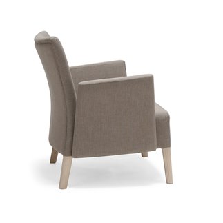 Upholstered Lounge Armchair with Armrests - Noblesse | Origins 1971