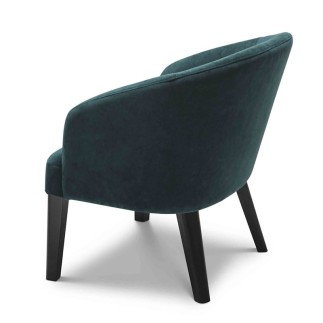 Lounge Armchair in Wood for Waiting Room - Doris