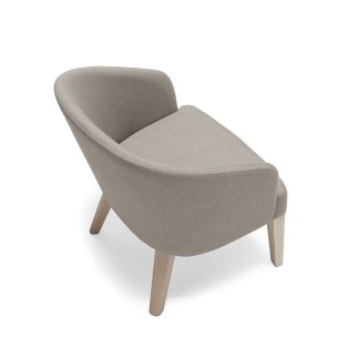 Lounge Armchair in Wood for Waiting Room - Doris | Origins 1971