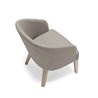 Lounge Armchair in Wood for Waiting Room - Doris