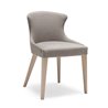 Padded chair with wooden legs - Agatha