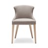 Padded chair with wooden legs - Agatha