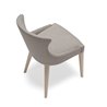 Padded chair with wooden legs - Agatha