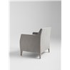 Miss lounge armchair in fabric or synthetic leather