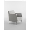 Miss lounge armchair in fabric or synthetic leather