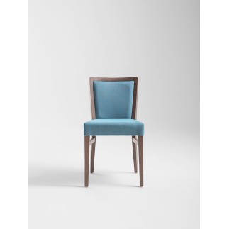 Design Chair in Fabric with Cushion Seat - Moma Soft