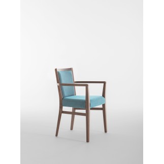 Design Chair with Armrests and Cushion Seat - Moma Soft | Palma