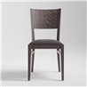 Wood chair with padded seat - Soko