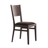 Wood chair with padded seat - Soko