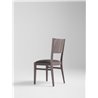 Wood chair with padded seat - Soko