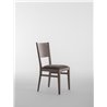 Wood chair with padded seat - Soko