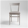 Wood chair padded seat - Milano