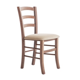 Upholstered Solid Wood Chair - Venezia