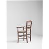 Rustic chair with armrests - Venezia