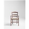 Rustic chair with armrests - Venezia