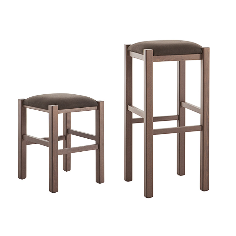 High Wooden Stool - Rustica | Palma