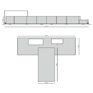 Custom kitchen with island and table - D90