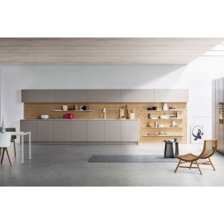 Cucina su misura con boiserie in rovere - K6 - ISA Project