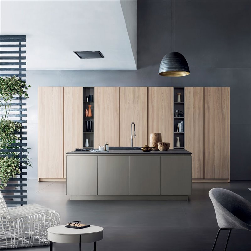 Cucina a scomparsa in pietra - T45 - Cucine Moderne - ISA Project