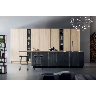 Cucina a scomparsa in pietra - T45 - Cucine Moderne - ISA Project