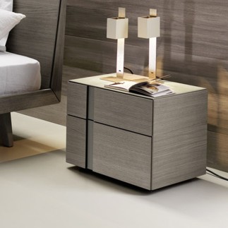 Bedside table with 2 drawers - Bedside tables sangiacomo- ISA Project