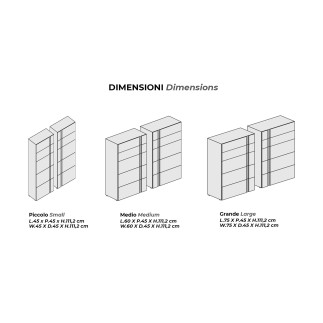 Chest of drawers with 5 drawers - Night dressers Sangiacomo - ISA Project