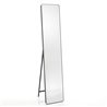 Wall/floor mirror with coat rack