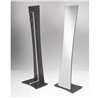 Floor mirror with coat rack