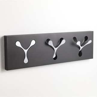 Wall-Mounted Coat Rack with 3 Hooks - New Bin | Tomasucci