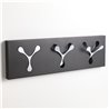 Wall coat rack in metal