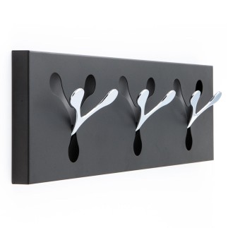 Wall-Mounted Coat Rack with 3 Hooks - New Bin | Tomasucci