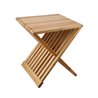 Folding stool / pouf in bamboo