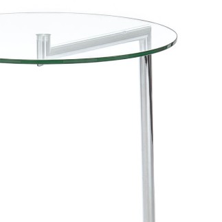 Glass Service Table with Wheels - Hardy | IsArreda