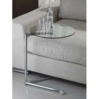 Glass Service Table with Wheels - Hardy | IsArreda