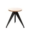 Industrial Stool in wood and metal