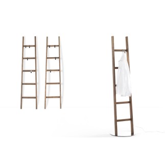 Scala Appendiabiti in Legno con Lampada - Alla Scala | Mogg